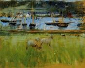 贝尔特 摩里索特 : Harbor in the Port of Fecamp